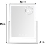 Light up Makeup Mirror for Vanity, Desk Mirror with Light with 5X Magnification Mirror, Light up Vanity Mirror, Led Mirror for Desks, Makeup Vanity Mirror, 3 Color, Touch Control