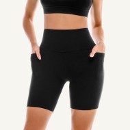 2 Pack Womens Biker Shorts with Pockets, High Waisted Yoga Shorts for Women Running Gym and Workout