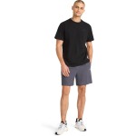 Reebok Men's Short Sleeve Crewneck Embroidered T-Shirt, Standard Fit, Lightweight Stretch Cotton Fabric