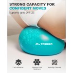 Trideer 9-Inch Pilates Ball, Small Exercise Ball for Yoga, Core Training, Physical Therapy, Balance, Stability and Stretching Pilates Equipment with Inflation Straw
