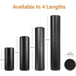 Amazon Basics High Density Foam Roller for Exercise and Recovery, 24 Inches, Blue Speckled