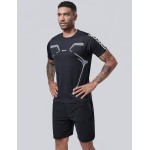 5 Pack Men’s Active Quick Dry Crew Neck T Shirts | Athletic Running Gym Workout Short Sleeve Tee Tops Bulk