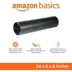Amazon Basics High Density Foam Roller for Exercise and Recovery, 24 Inches, Blue Speckled