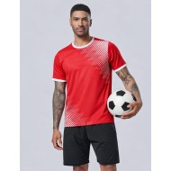 5 Pack Men’s Active Quick Dry Crew Neck T Shirts | Athletic Running Gym Workout Short Sleeve Tee Tops Bulk