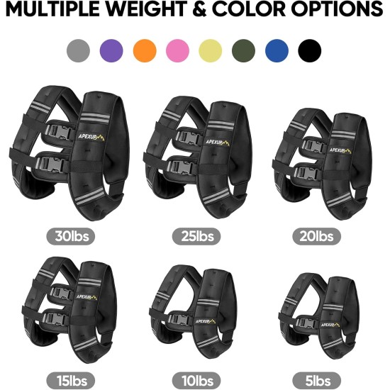APEXUP Weighted Vest Men Women, Weight Vest for Women Workout Equipment for Strength Training Running