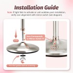9" Lighted Makeup Mirror, 1X/20X Rechargeable Magnifying Mirror with 3 Color Dimmable Lights for Bedroom Tabletop, Base Charging and Switch, Women Gift 9" Lighted Makeup Mirror, 1X/20X Rechargeable Magnifying Mirror with 3 Color Dimmable Lights for Bedroom Tabletop, Base Charging and Switch, Women Gift