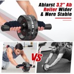 Ab Roller Wheel, Abs Workout Equipment for Abdominal & Core Strength Training, Home Gym Exercise Wheels for Men Women, with Knee Pad Accessories