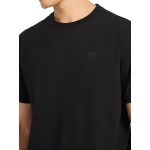 Reebok Men's Short Sleeve Crewneck Embroidered T-Shirt, Standard Fit, Lightweight Stretch Cotton Fabric