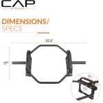 CAP Barbell Olympic Trap Bar and Shrug Bar for Deadlifts
