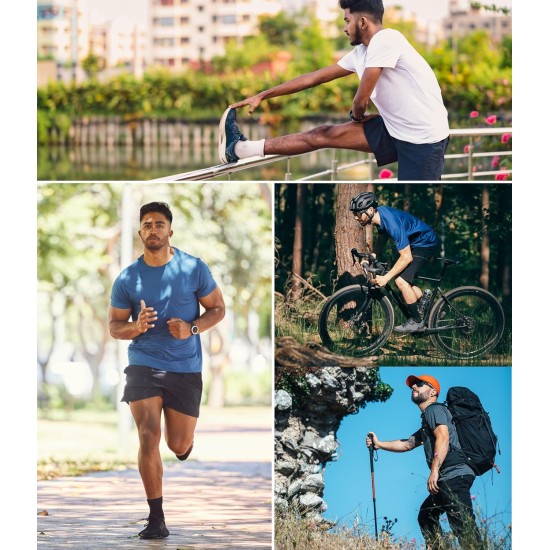 1/5 Pack Mesh Workout Shirts for Men Dry Fit Gym Shirts Quick Dry Athletic Short Sleeve T-Shirt Moisture Wicking