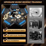 2026 Music Boxing Machine for Adults and Kids, Smart Bluetooth Boxing Training Equipment with Gloves Wall Mounted, Workout Punching Machine for Home,Office and Gym