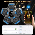 2026 Music Boxing Machine for Adults and Kids, Smart Bluetooth Boxing Training Equipment with Gloves Wall Mounted, Workout Punching Machine for Home,Office and Gym